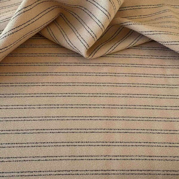 Crepe de Viscose - Risca-de-Giz - Nude Encorpado